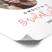 フォトブライダルシャワーウェルカムサインボタニカル ポスター (角)