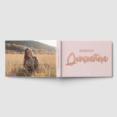 フォトブラシスクリプトピンク誕生日キンセアニェラ ゲストブック (全面)