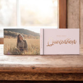 フォトブラシスクリプトピンク誕生日キンセアニェラ ゲストブック