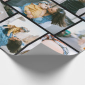 フォトブラックパーソナライズされたラッピング紙 ラッピングペーパー (角)