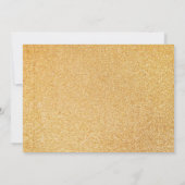 フォトブラック金ゴールドバルーン40歳の誕生日 招待状 (裏面)