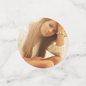 フォトブラック金ゴールド卒業パーティー コンフェッティ (スモール正面)