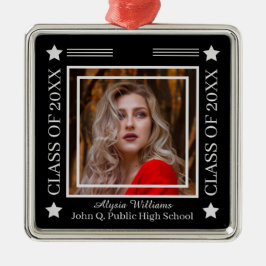 フォトブラック 2023年卒業のグレークラス| Gray Class of 2023 メタルオーナメント