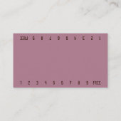 フォトブルゴーニュビキニバリスタダブルナンバーコーヒー ロイヤリティカード (裏面)