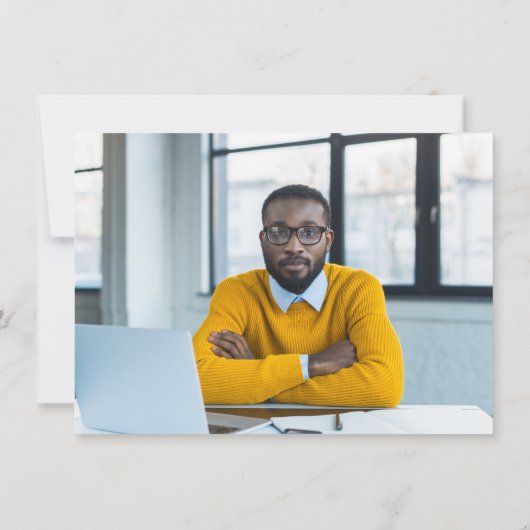 フォトブルゴーニュ博士課程の卒業式パーティー 招待状 (裏面)