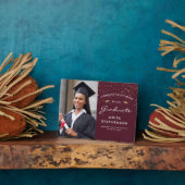 フォトブルゴーニュ白金ゴールド卒業記念 フォトプラーク (側面)