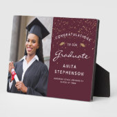 フォトブルゴーニュ白金ゴールド卒業記念 フォトプラーク (側面)