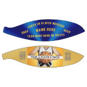 フォトブルーと金ゴールドパーソナライズされたバスケットボール バスケットボール (パネル)