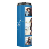 フォトブルーの卒業スクリプモダントエレガント タンブラー (裏面)