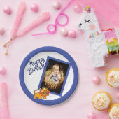 フォトブルーの誕生日の少年 ペーパープレート (パーティー)