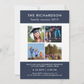 フォトブルーアンドホワイトファミリー懇親会 招待状 (正面)