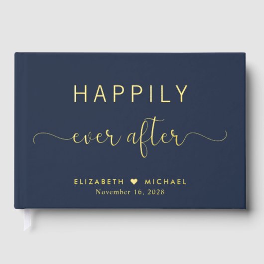 フォトブルーエレガントズの後ずっと幸せ結婚に ゲストブック (正面)
