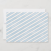 フォトブルーシルバーウッドランドOnederland 1st誕生日 招待状 (裏面)