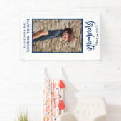 フォトブルースクールカラー卒業バナーの追加 横断幕 (インサイチュ)