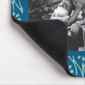 フォトブルースタイリッシュろうけつ染めフローラルパターカスタムン マウスパッド (コーナー)