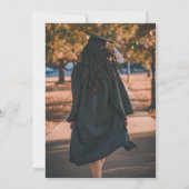 フォトブルータイルレモン卒業式 招待状 (裏面)