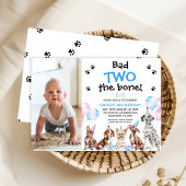 フォトブルーバートザボーンドッグ2歳の誕生日 招待状