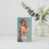 フォトブルービキニコーヒードライブスルーロイヤリティカード ロイヤリティカード (スタンド正面)