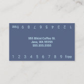 フォトブルービキニコーヒードライブスルーロイヤリティカード ロイヤリティカード (裏面)