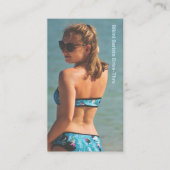 フォトブルービキニコーヒードライブスルーロイヤリティカード ロイヤリティカード (正面)