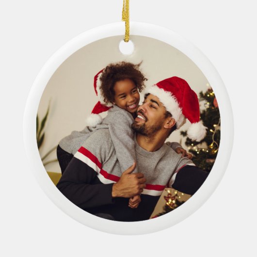 フォトブループライドたこクリスマス セラミックオーナメント (裏面)