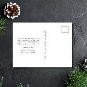 フォトブルーモダンビジネス企業のクリスマス シーズンポストカード