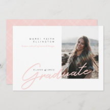 フォトブルーモダンピンク大学院