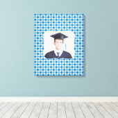 フォトブルーレトロ[16x20]インチCanvas Print キャンバスプリント (インサイチュ (ウッドフロア))