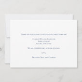 フォトブルー手書き赤ちゃんシャワーありがとう サンキューカード (裏面)