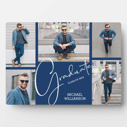 フォトブルー数々の卒業記念カップ フォトプラーク (正面)