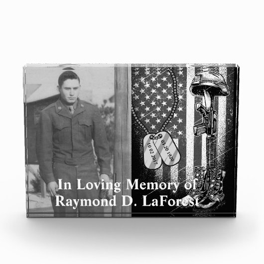 フォトブロックの兵士の思い出 フォトブロック (正面)