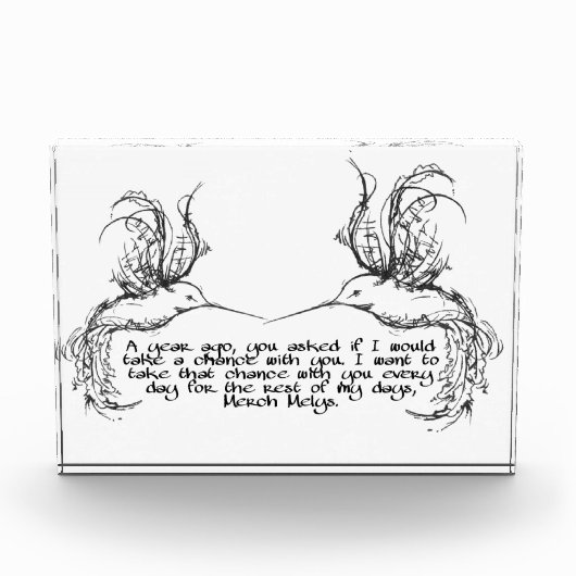 フォトブロックハミングバード引用文 フォトブロック (正面)