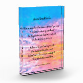 フォトブロック記念詩-天国が金色に変わる フォトブロック (左)