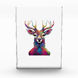 フォトブロック - カラフルな鹿