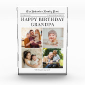 フォトブロック、新聞Grandpaのフォトコラージュ フォトブロック (正面)