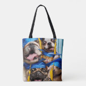 フォトブースで卒業した犬と猫 トートバッグ (裏面)