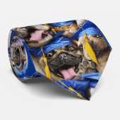 フォトブースで卒業した犬と猫 ネクタイ (ロール)