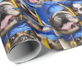 フォトブースで卒業した犬と猫 ラッピングペーパー (ロールコーナー)
