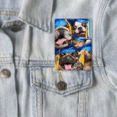 フォトブースで卒業した犬と猫 缶バッジ (インサイチュ)