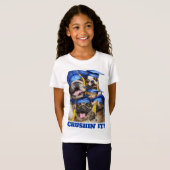 フォトブースで卒業した犬と猫 Tシャツ (正面フル)