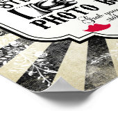 フォトブースにお進みください ウェディングポスター ポスター (角)