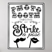 フォトブースのゲストブック ウェディングまたはパーティーのサイン ポスター (正面)