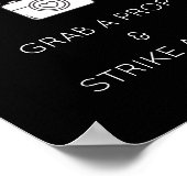 フォトブースのテンプレート結婚に署名,パーティー ポスター (角)