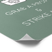 フォトブースのテンプレート結婚に署名，パーティー ポスター (角)