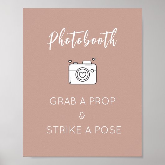 フォトブースのテンプレート結婚に署名，パーティー ポスター (正面)