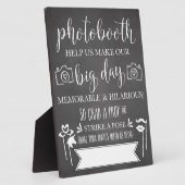 フォトブースのハッシュタグ結婚式パーティーのサイン フォトプラーク (側面)