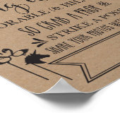 フォトブースのハッシュタグ結婚式パーティーのサイン ポスター (角)