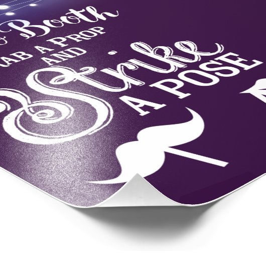 フォトブースのパーティー結婚または夕べ フォトプリント            (角)