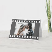 フォトブースのフィルムストリップパーソナライズされた写真テンプレート カード (正面)