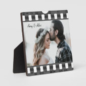 フォトブースのフィルムストリップパーソナライズされた写真テンプレート フォトプラーク (正面)